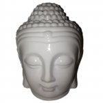 (image for) Buddah Head Oil Burner - White