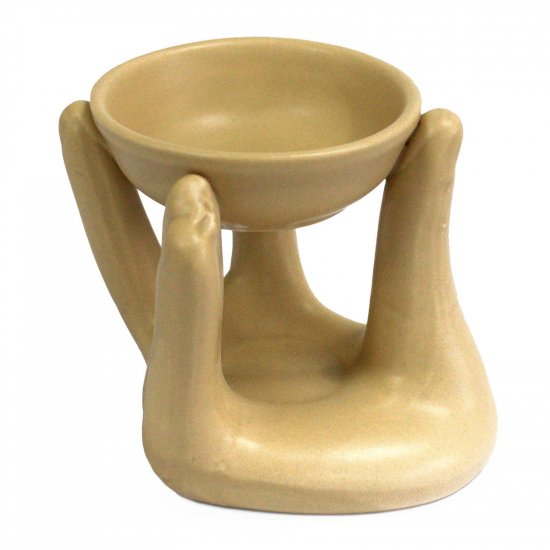 (image for) Open Hands Oil Burner - Tan