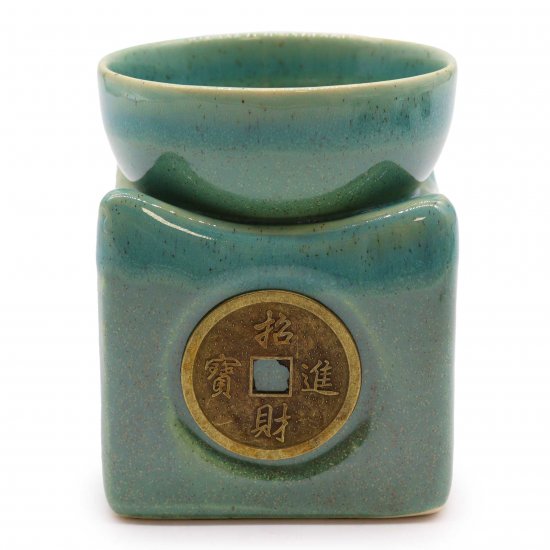 (image for) Lucky Coin Large Oil Burner - Jade
