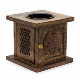 Large Mango Box Burner - Elephant Large Mango Box Burner - Elephant