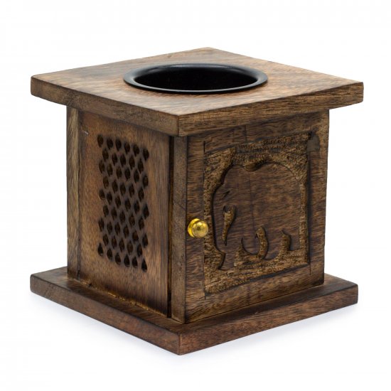 (image for) Large Mango Box Burner - Elephant