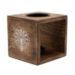 (image for) Large Square Mango Wood Oil Burner - Moon Goddess