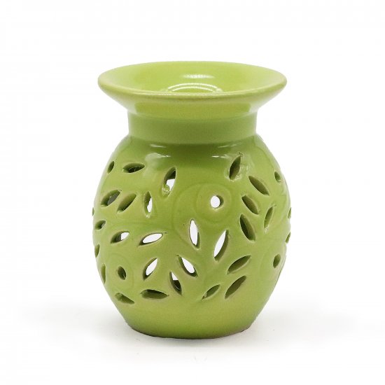 (image for) Floral Oil Burner - Lime