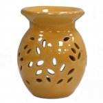 (image for) Floral Oil Burner -Yellow