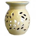 (image for) Floral Oil Burner -Yellow