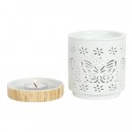 (image for) Matt Ceramic Butterfly Oil Burner