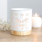 (image for) Matt Ceramic Butterfly Oil Burner