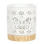 (image for) Matt Ceramic Butterfly Oil Burner