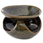 (image for) Abstract Dark Mottled Ceramic Oil Burner (asst)