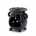 (image for) Cauldron Oil Burner - Moon & Stars - Black