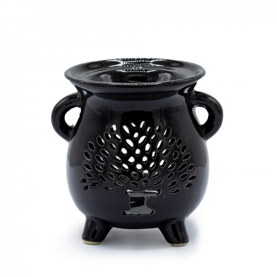 (image for) Cauldron Oil Burner - Tree of Life - Black