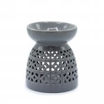 (image for) Classic Oil Burner - Morrocan Cutout - Grey
