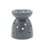 (image for) Classic Oil Burner - Bubbles Cutout - Grey