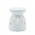 (image for) Oil Burner Angel Cut Out- White