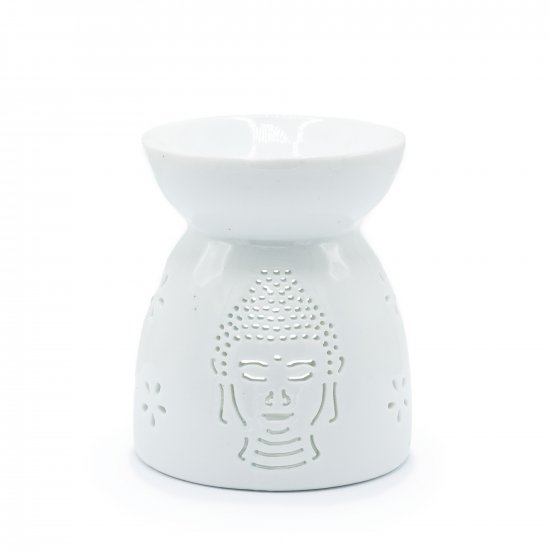 (image for) Oil Burner Buddha Cut Out- White