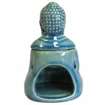 (image for) Sitting Buddha Oil Burner - Blue