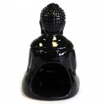 (image for) Sitting Buddha Oil Burner - Black
