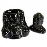 (image for) Sitting Buddha Oil Burner - Black