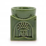 (image for) Square Buddha Burner - Dark Jade