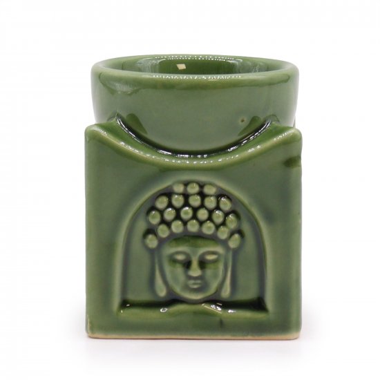(image for) Square Buddha Burner - Dark Jade