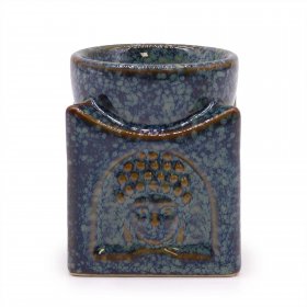 Square Buddha Burner - Dusty Blue Square Buddha Burner - Dusty Blue
