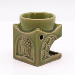 (image for) Square Buddha Burner - Light Jade