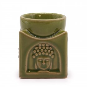 Square Buddha Burner - Light Jade Square Buddha Burner - Light Jade