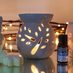 (image for) Lrg Classic White Oil Burner - Tree Cut-out