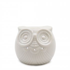 Classic White Oil Burner - Short Owl
