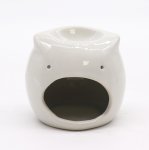 (image for) Classic White Oil Burner - Short Owl