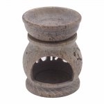 (image for) Small Soapstone Oil Burner 8cm - Elephant
