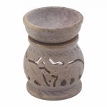 (image for) Small Soapstone Oil Burner 8cm - Elephant