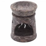 (image for) Small Soapstone Oil Burner 8cm - Sun & Stars