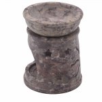 (image for) Small Soapstone Oil Burner 8cm - Sun & Stars