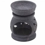 (image for) Small Soapstone Oil Burner 8cm - Om