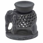 (image for) Soapstone Oil Burner 10.5cm - Standing Elephant