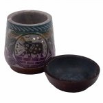 (image for) Large Soapstone Oil Burner 13x10cm - Elephant - Five Colours