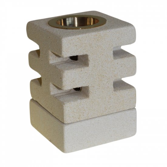 (image for) Stone Oil Burner - Abstract Cuts