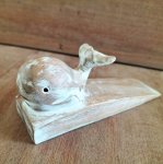 (image for) Hand carved Doorstop - Whale
