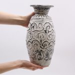 (image for) Swirls Shaped Vase - Cream