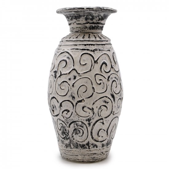 (image for) Swirls Shaped Vase - Cream