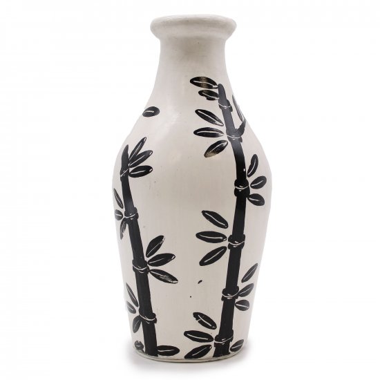 (image for) Bamboo Motif Shaped Vase - Natural