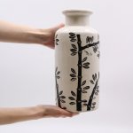(image for) Bamboo Motif Straight Vase - Natural