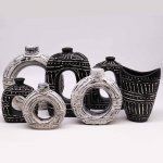 (image for) Swirls Shaped Vase - Chocolate