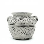 (image for) Greek Clay Plant Pot With Handles - Cream 15cm