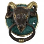 (image for) Brass Door Knocker - Rams Head
