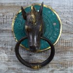 (image for) Brass Door Knocker - Horses Head