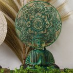 (image for) Buddha Feng Shui Set - Buddha Knot - Green