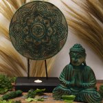 (image for) Buddha Feng Shui Set - Buddha Knot - Green