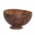 (image for) Medium Natural Coconut Bowl on Stand